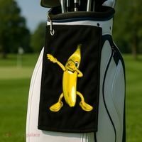 Cool Dab Banana Is Dabbing | Cute Dab Fruit Lover Golf Towel thumb 2