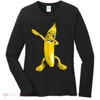 Cool Dab Banana Is Dabbing | Cute Dab Fruit Lover Women's Long Sleeve Shirt thumb 0