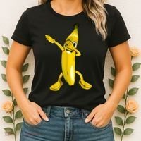 Cool Dab Banana Is Dabbing | Cute Dab Fruit Lover Women's T-Shirt thumb 2