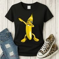 Cool Dab Banana Is Dabbing | Cute Dab Fruit Lover Women's T-Shirt thumb 3