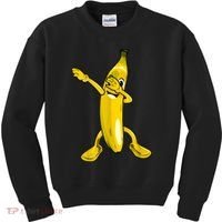 Cool Dab Banana Is Dabbing | Cute Dab Fruit Lover Kids Sweatshirt thumb 0