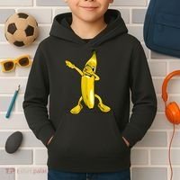 Cool Dab Banana Is Dabbing | Cute Dab Fruit Lover Kids Hoodie thumb 2