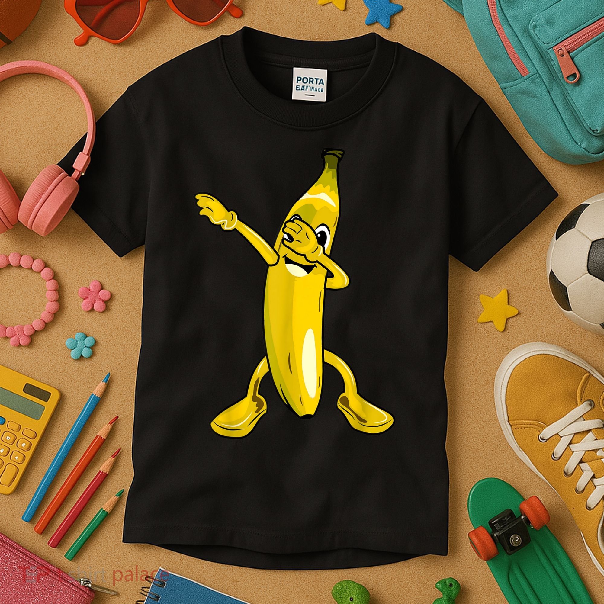 Cool Dab Banana Is Dabbing | Cute Dab Fruit Lover Kids T-Shirt
