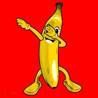 Cool Dab Banana Is Dabbing | Cute Dab Fruit Lover Santa Hat thumb 1