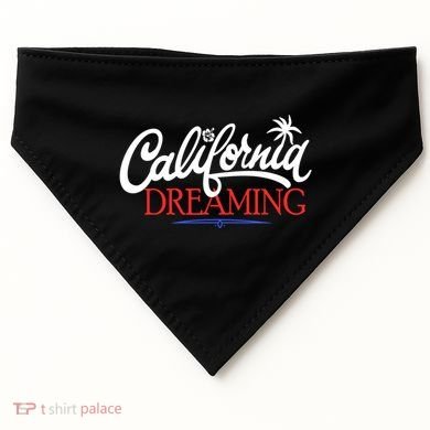 California Dreaming Beaches Surf Vacation USA-Made Doggie Bandana