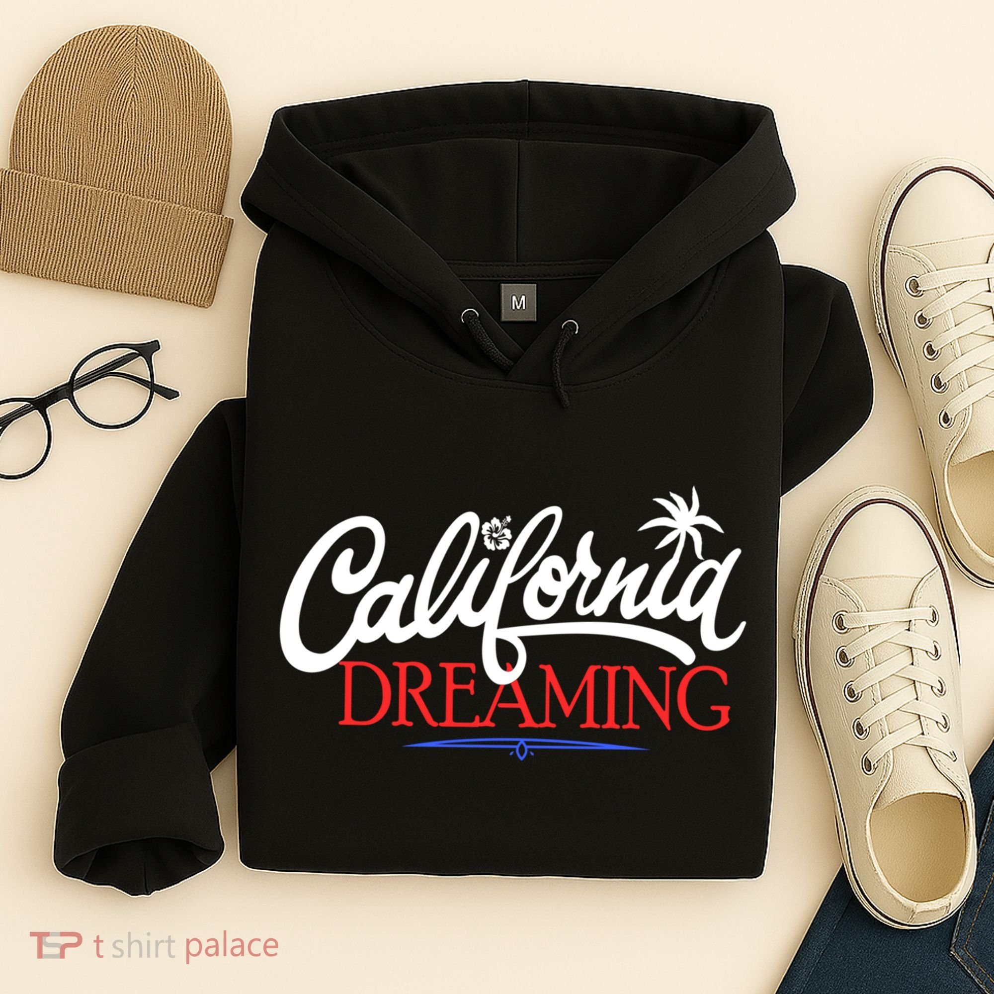California Dreaming Beaches Surf Vacation Hoodie