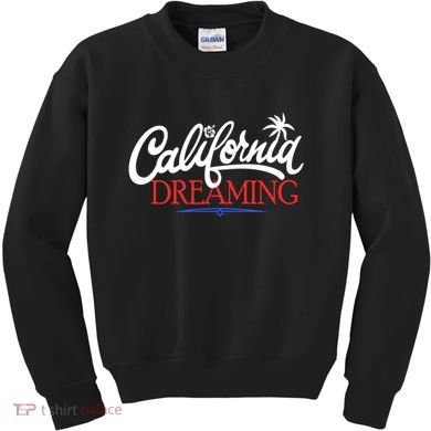 California Dreaming Beaches Surf Vacation Kids Sweatshirt