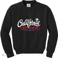 California Dreaming Beaches Surf Vacation Kids Sweatshirt thumb 0
