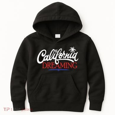 California Dreaming Beaches Surf Vacation Kids Hoodie