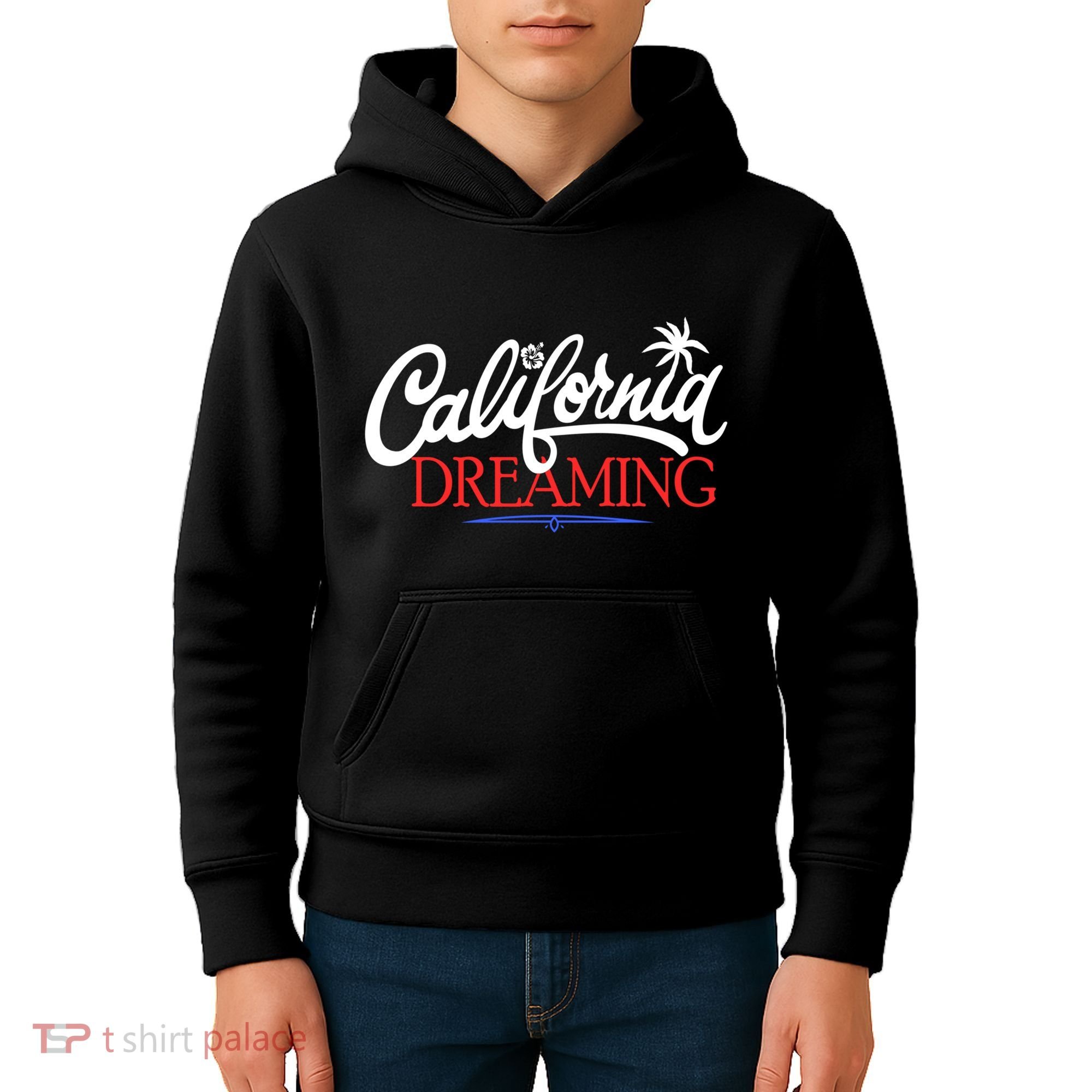 California Dreaming Beaches Surf Vacation Kids Hoodie