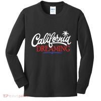 California Dreaming Beaches Surf Vacation Kids Long Sleeve Shirt thumb 0