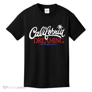 California Dreaming Beaches Surf Vacation Kids T-Shirt