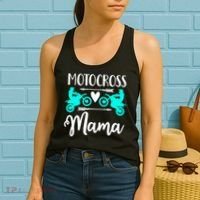 Cute Dirt Bike Motocross Mother Racing Moto Mom Gift Women's Tank Top thumb 2