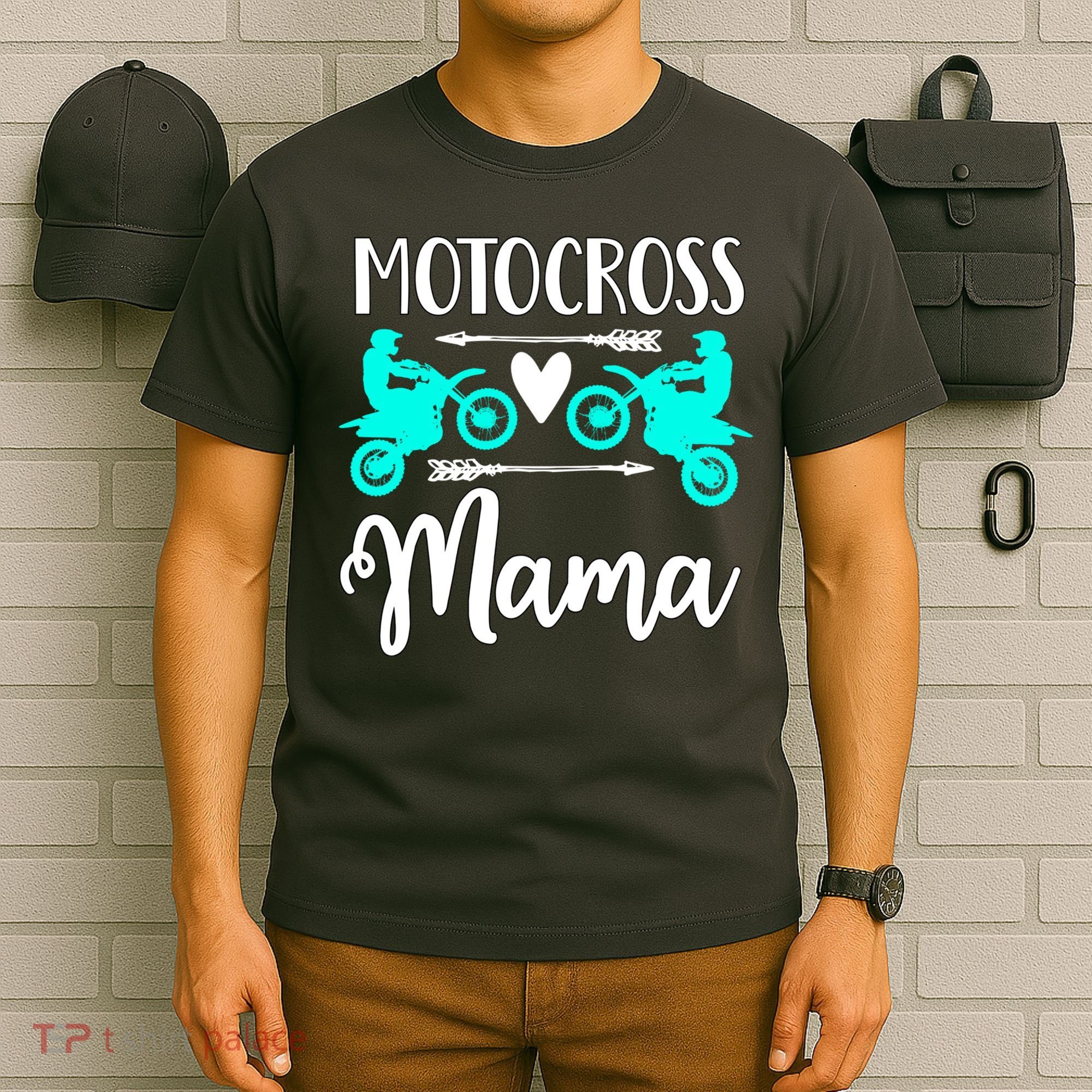 Cute Dirt Bike Motocross Mother Racing Moto Mom Gift T-Shirt