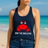Crab DonT Be Shellfish Women's Tank Top thumb 2