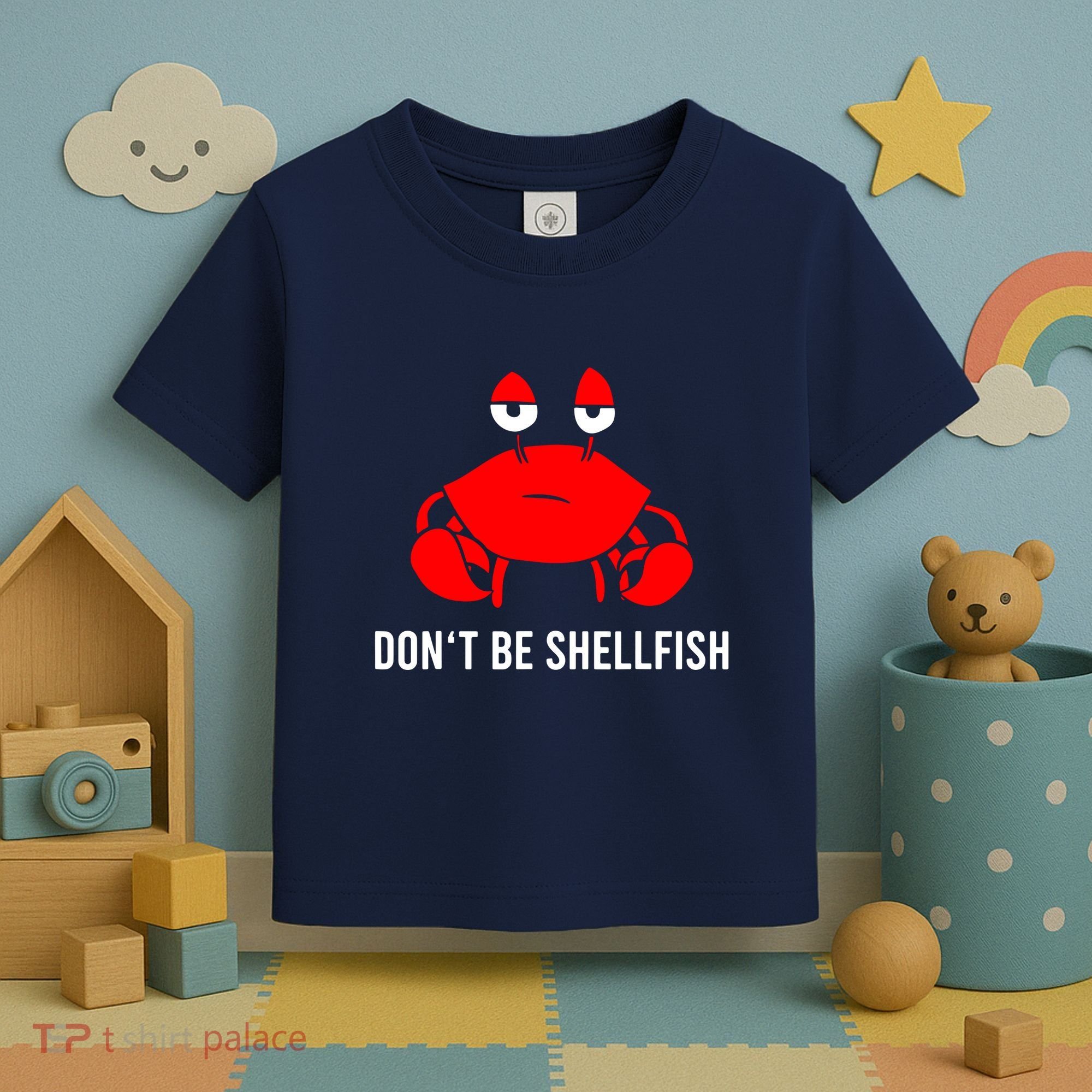 Crab DonT Be Shellfish Toddler T-Shirt