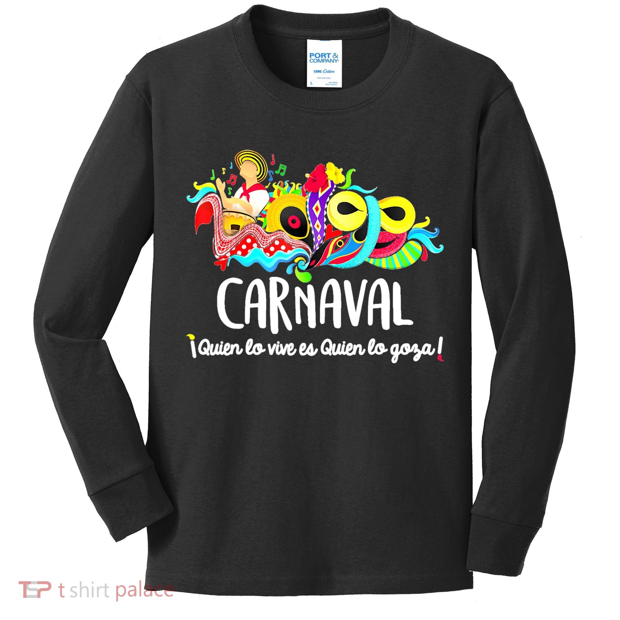 Carnaval De Barranquilla Marimonda Kids Long Sleeve Shirt