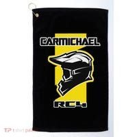 Carmichael Dirt Bike Racing Golf Towel thumb 0