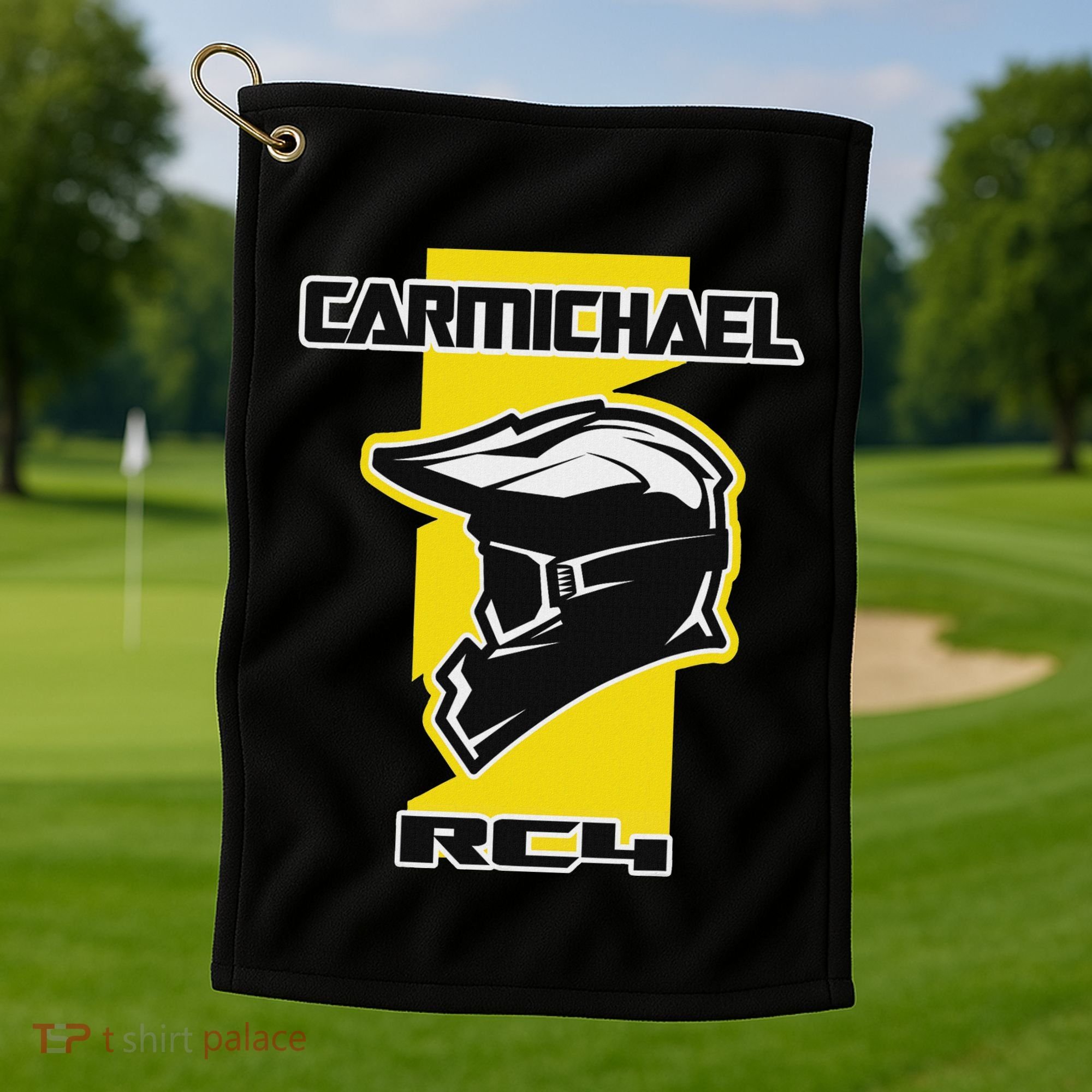 Carmichael Dirt Bike Racing Golf Towel