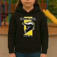 Carmichael Dirt Bike Racing Kids Hoodie thumb 3