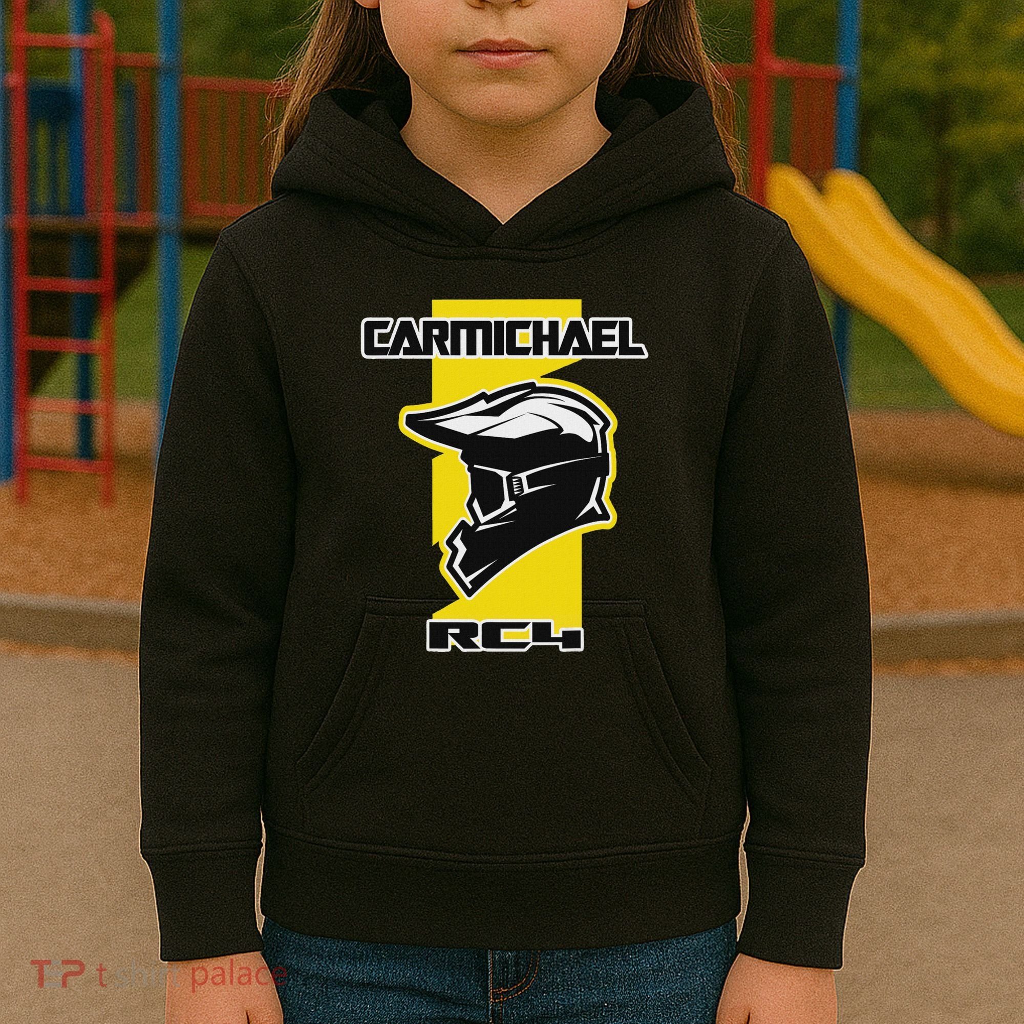 Carmichael Dirt Bike Racing Kids Hoodie