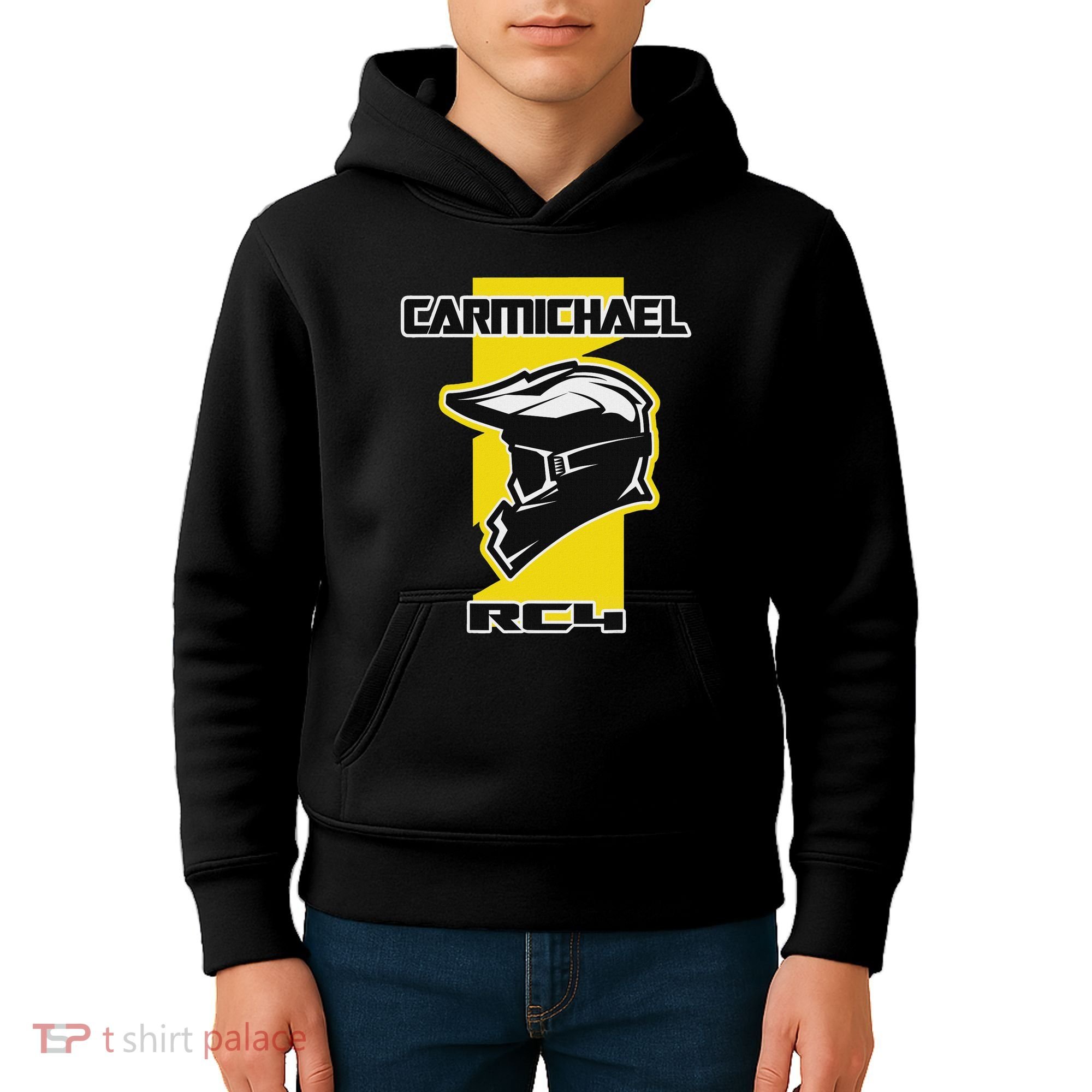 Carmichael Dirt Bike Racing Kids Hoodie