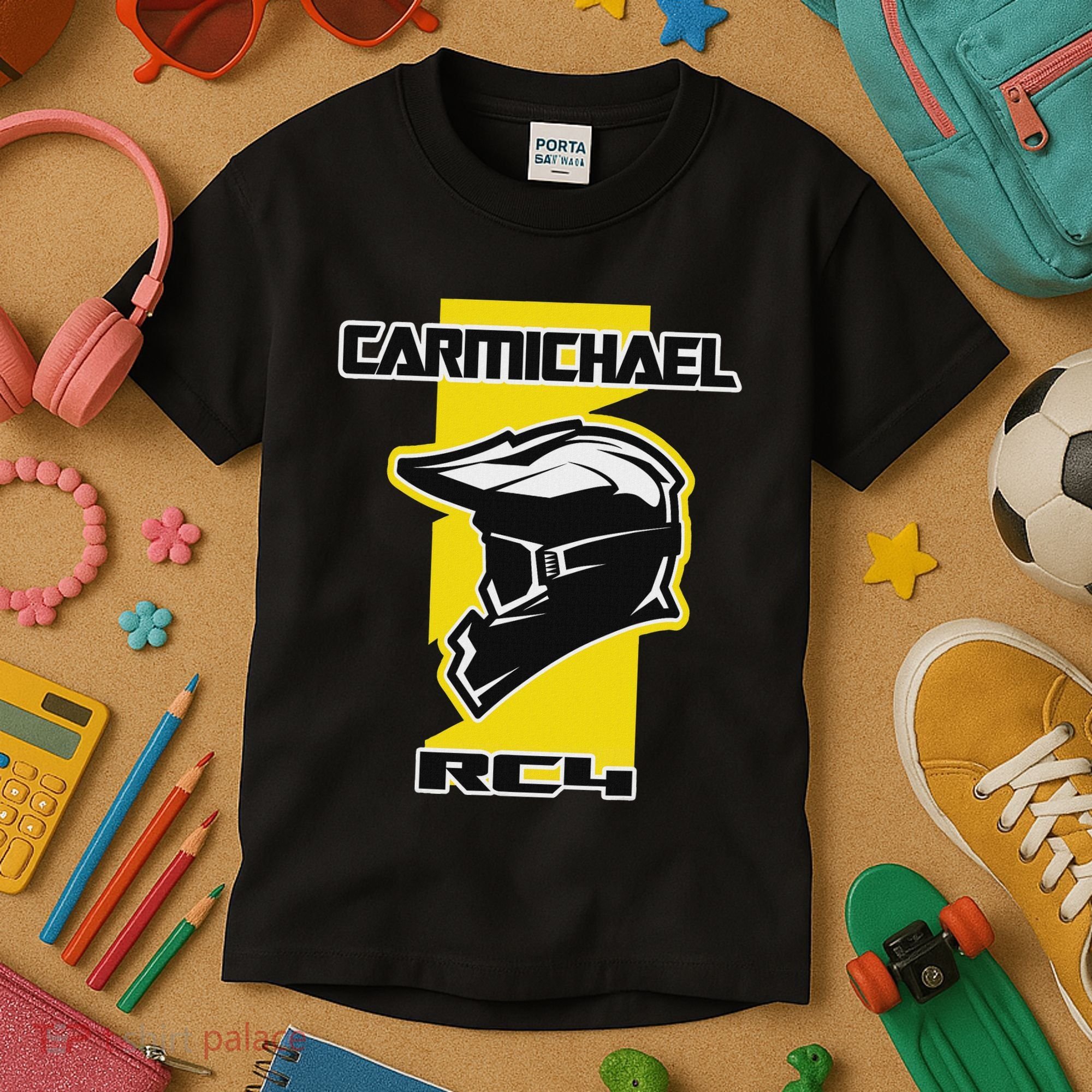 Carmichael Dirt Bike Racing Kids T-Shirt