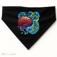 Cool DNA Brain USA-Made Doggie Bandana thumb 0