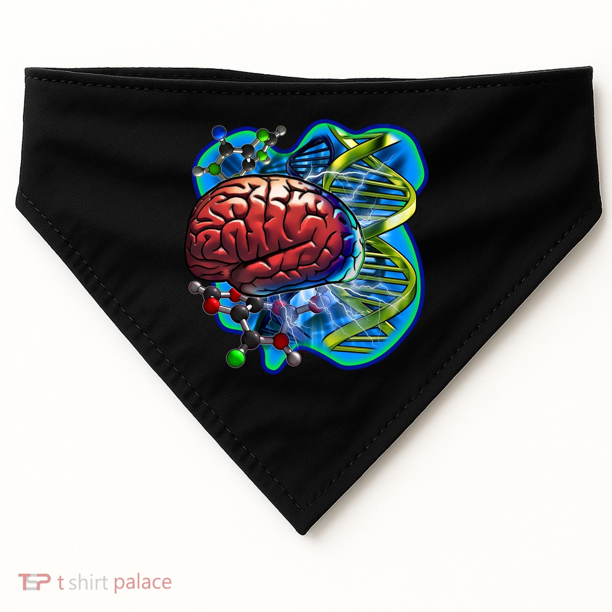 Cool DNA Brain USA-Made Doggie Bandana