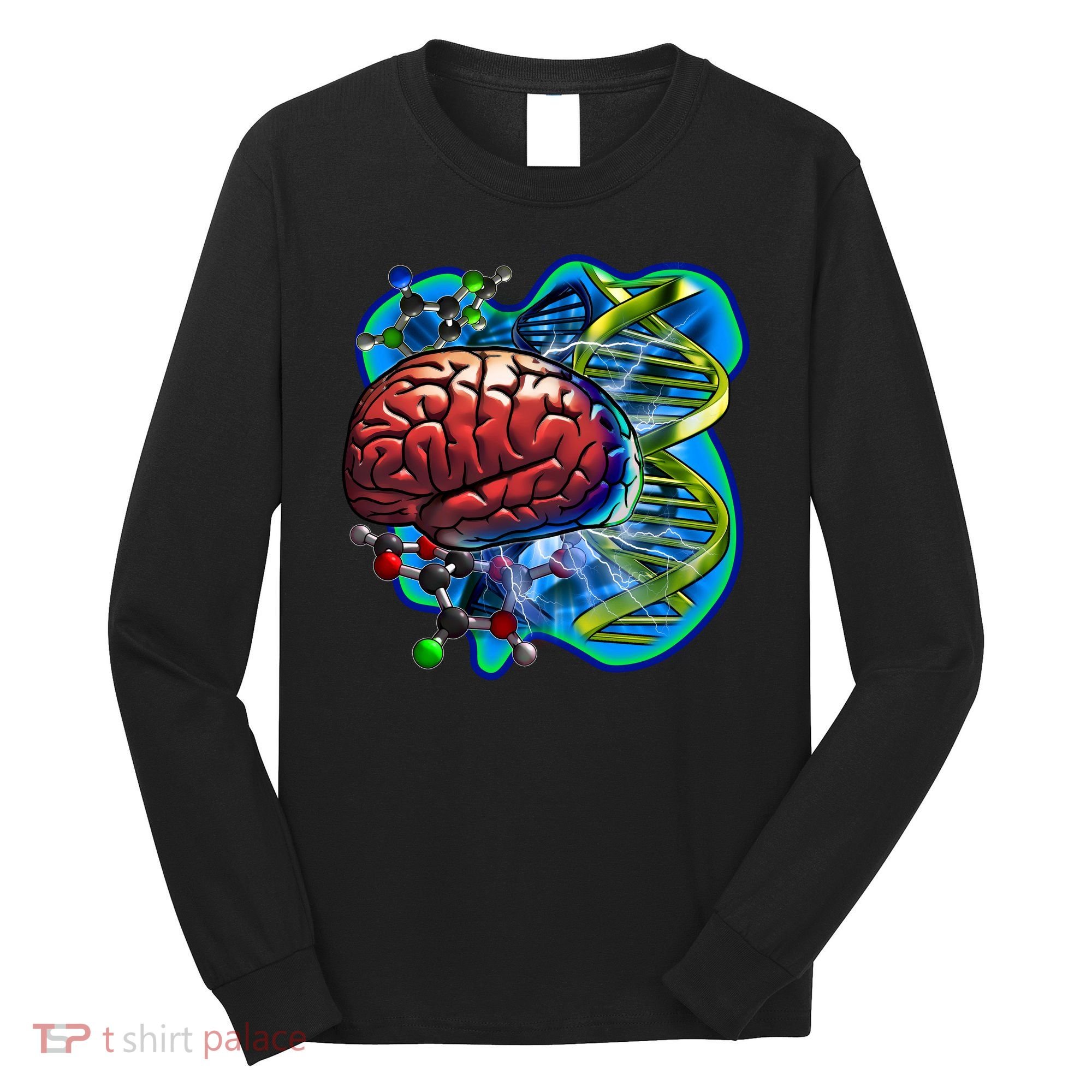 Cool DNA Brain Long Sleeve Shirt