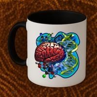 Cool DNA Brain Coffee Mug thumb 2