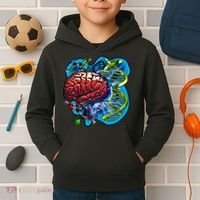 Cool DNA Brain Kids Hoodie thumb 2