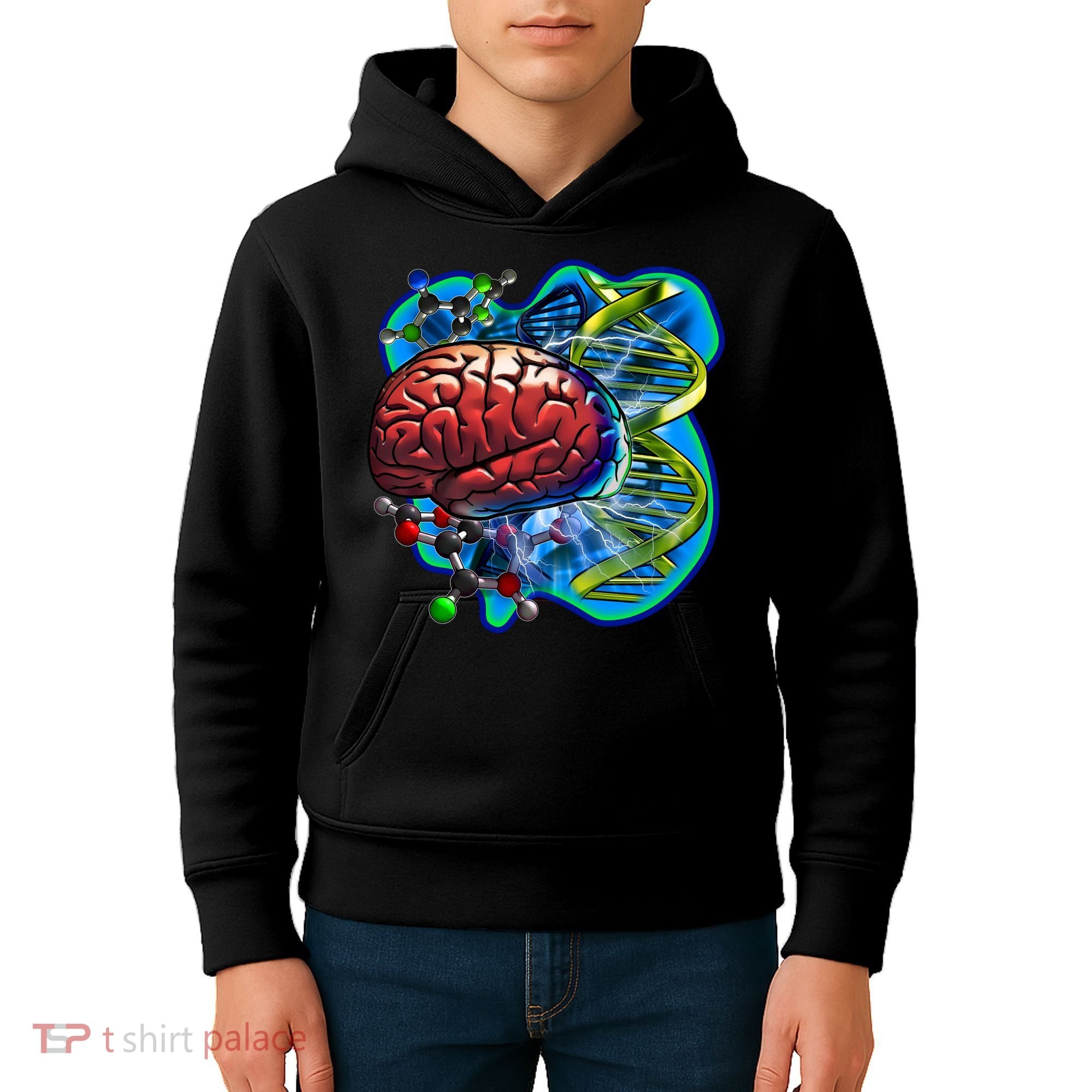 Cool DNA Brain Kids Hoodie