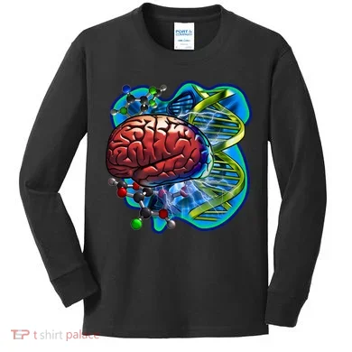 Cool DNA Brain Kids Long Sleeve Shirt
