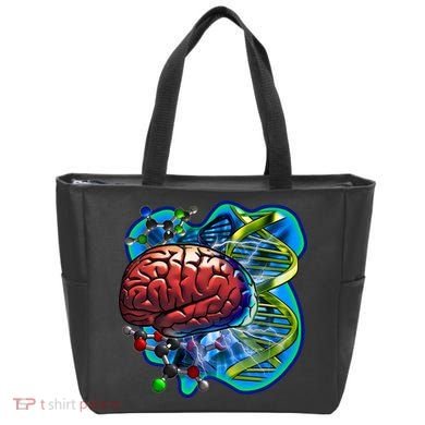 Cool DNA Brain Tote Bag