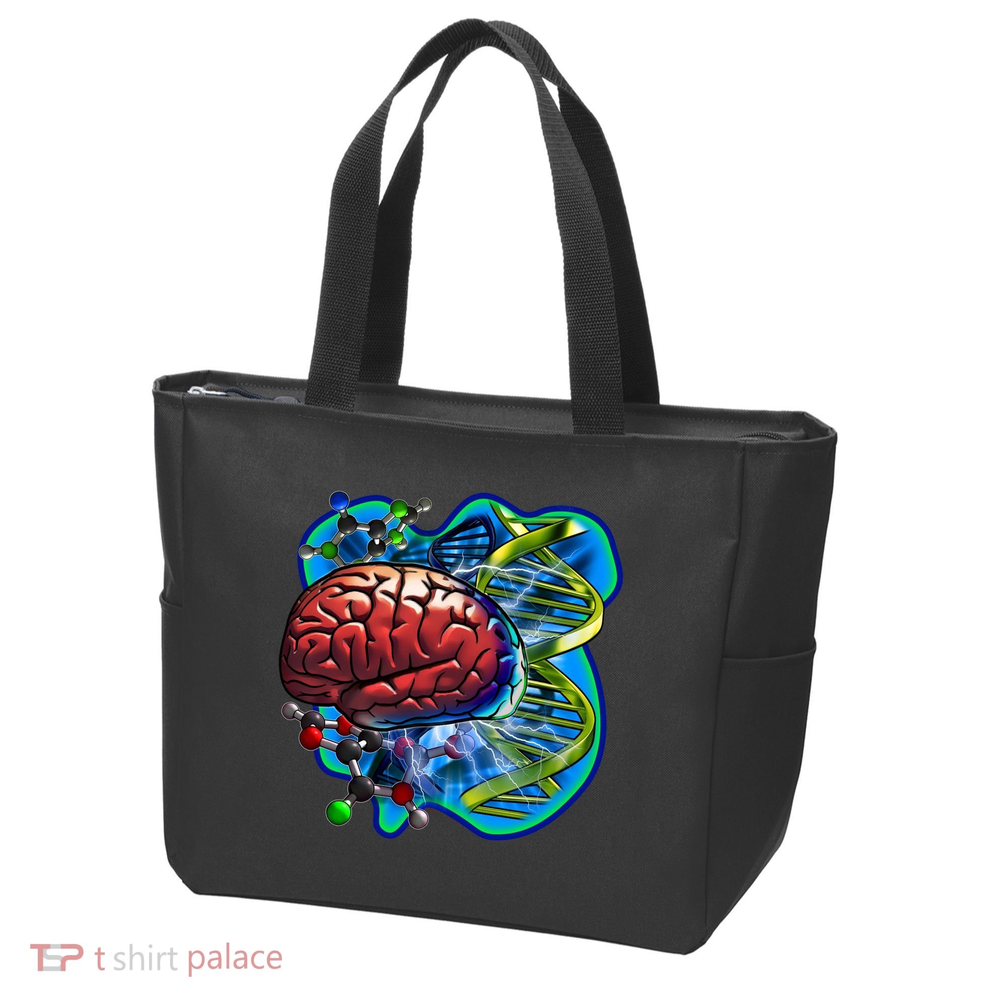 Cool DNA Brain Tote Bag