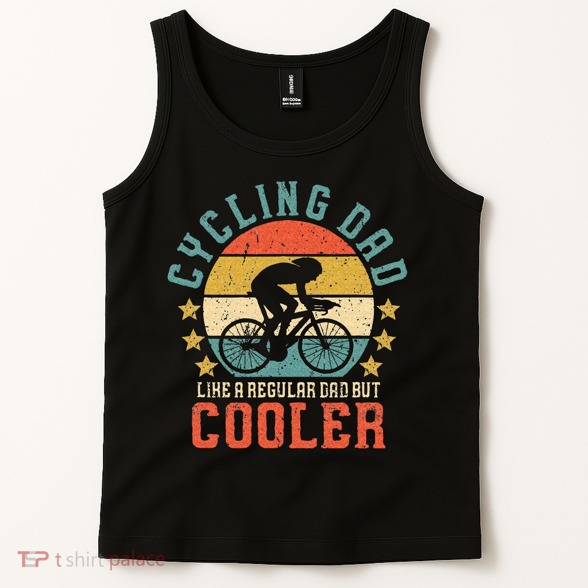 Cycling Dad Bike Rider & Cyclist Fathers Day Tank Top
