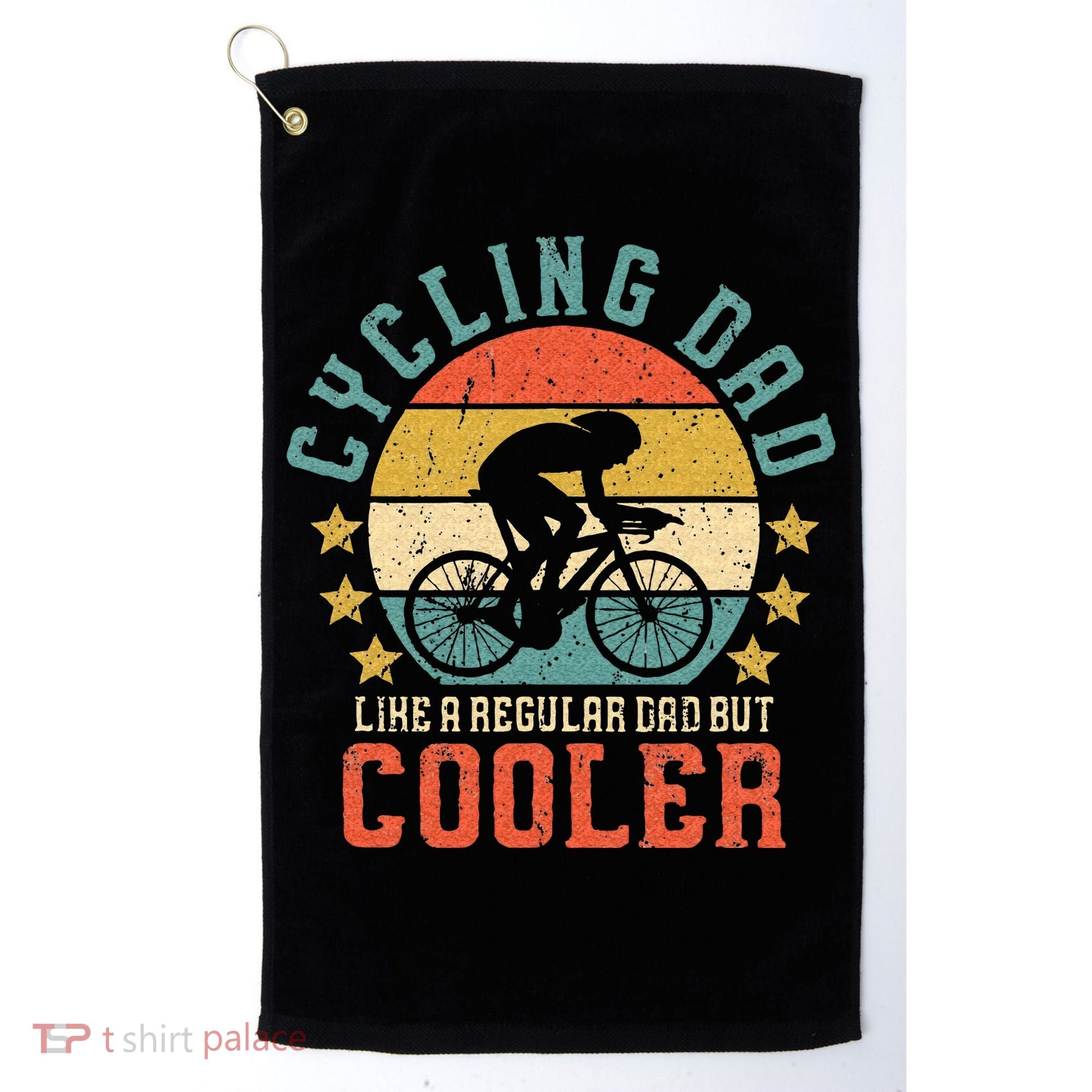 Cycling Dad Bike Rider & Cyclist Fathers Day Golf Towel