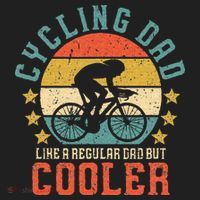 Cycling Dad Bike Rider & Cyclist Fathers Day Golf Towel thumb 3