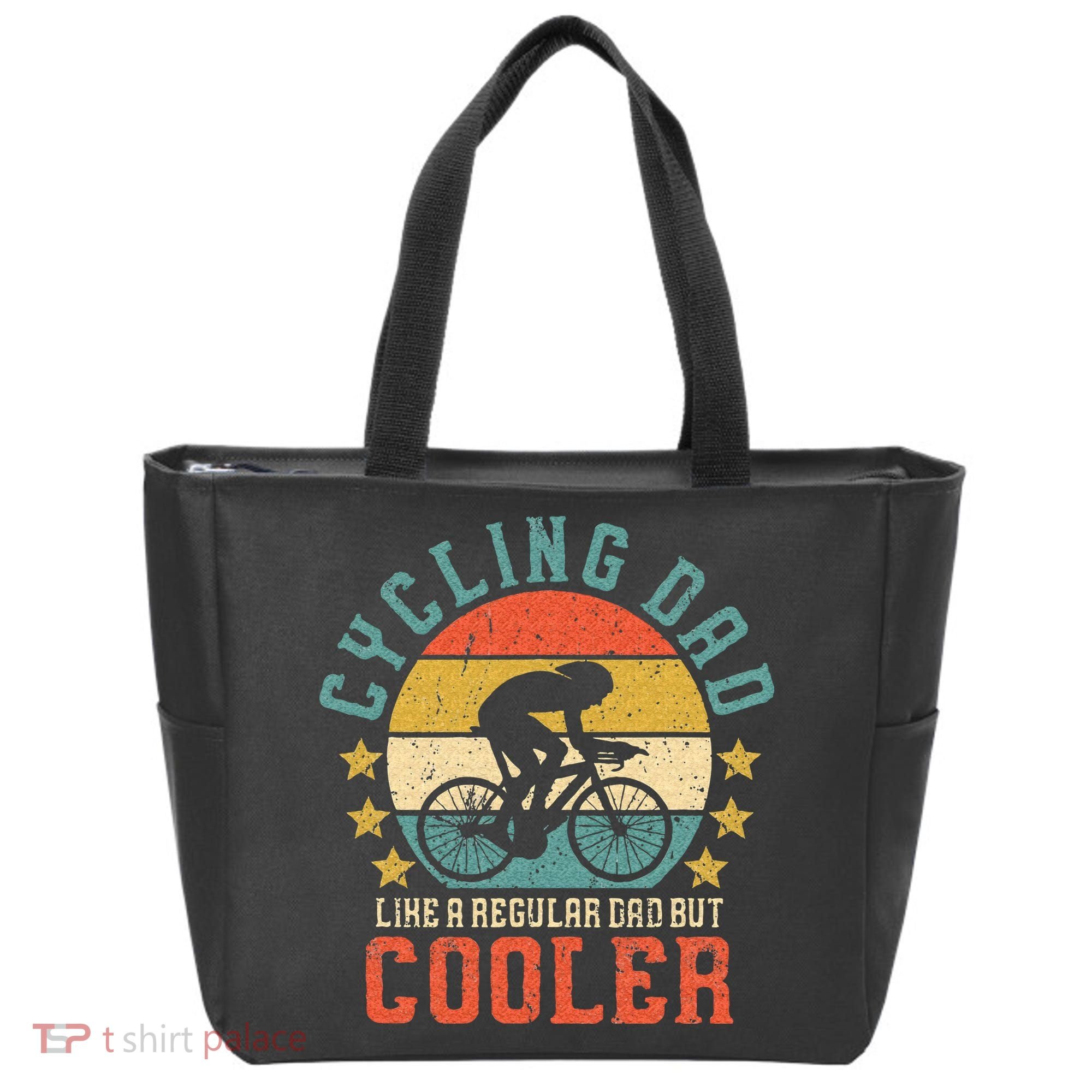 Cycling Dad Bike Rider & Cyclist Fathers Day Tote Bag