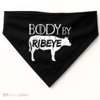 Carnivore Diet Body By Ribeye USA-Made Doggie Bandana thumb 0