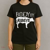 Carnivore Diet Body By Ribeye T-Shirt thumb 4