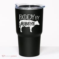 Carnivore Diet Body By Ribeye Tumbler thumb 0