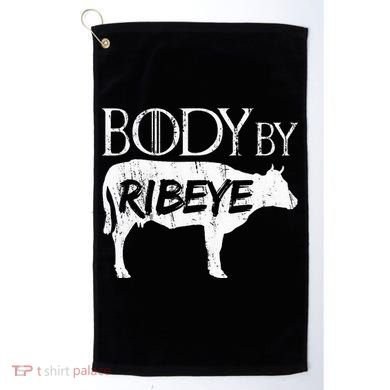 Carnivore Diet Body By Ribeye Golf Towel