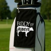 Carnivore Diet Body By Ribeye Golf Towel thumb 2