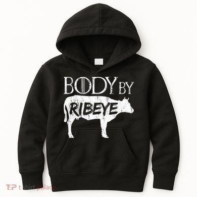 Carnivore Diet Body By Ribeye Kids Hoodie