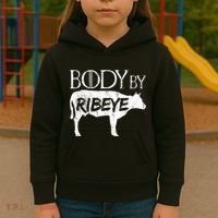 Carnivore Diet Body By Ribeye Kids Hoodie thumb 3