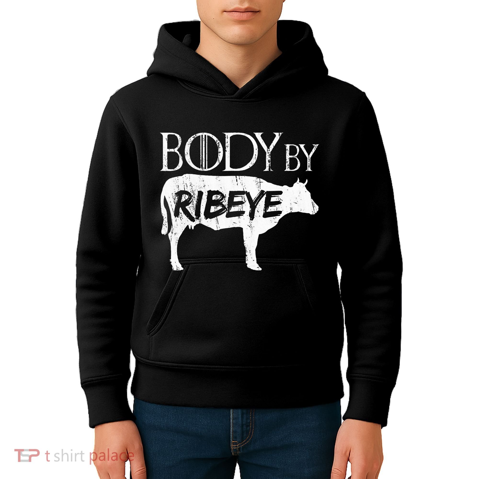 Carnivore Diet Body By Ribeye Kids Hoodie