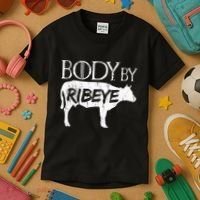 Carnivore Diet Body By Ribeye Kids T-Shirt thumb 3