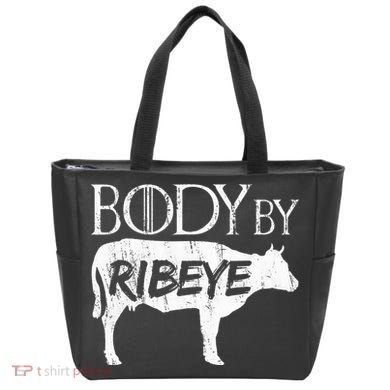 Carnivore Diet Body By Ribeye Tote Bag